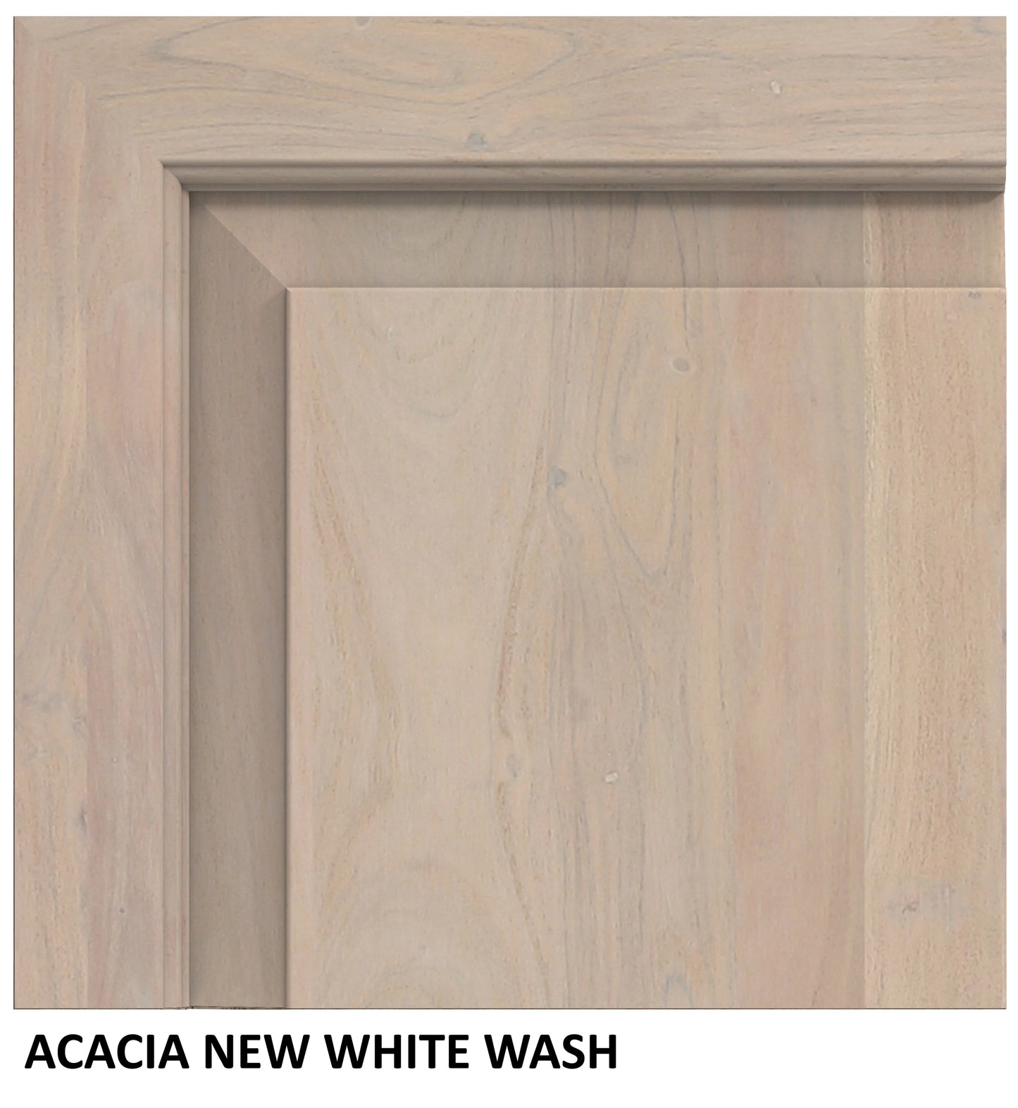 Malcolm Acacia 72' Live Edge Dining Table - New White Wash