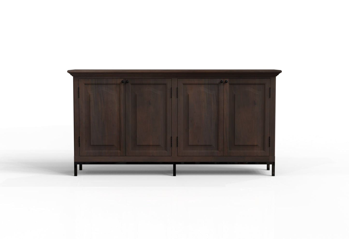 Blair 76" 4 Door Sideboard - Natural + Black