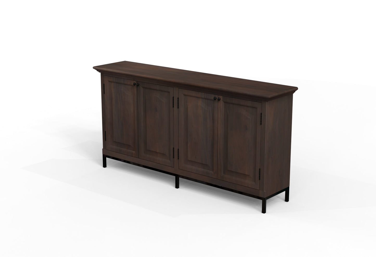 Blair 76" 4 Door Sideboard - Natural + Black
