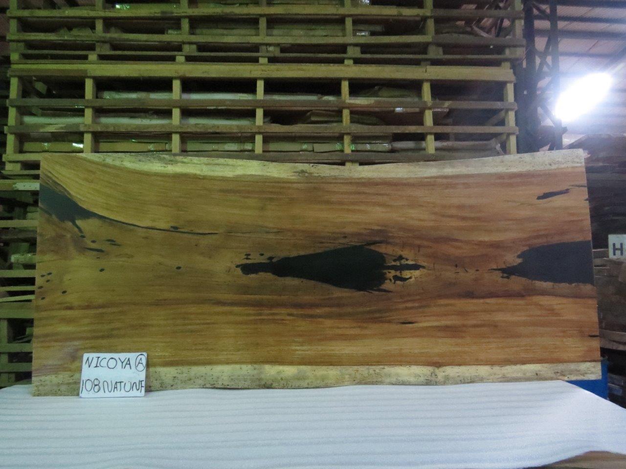 Nicoya 108" Guanacaste Live Edge Dining Table - Unfinished