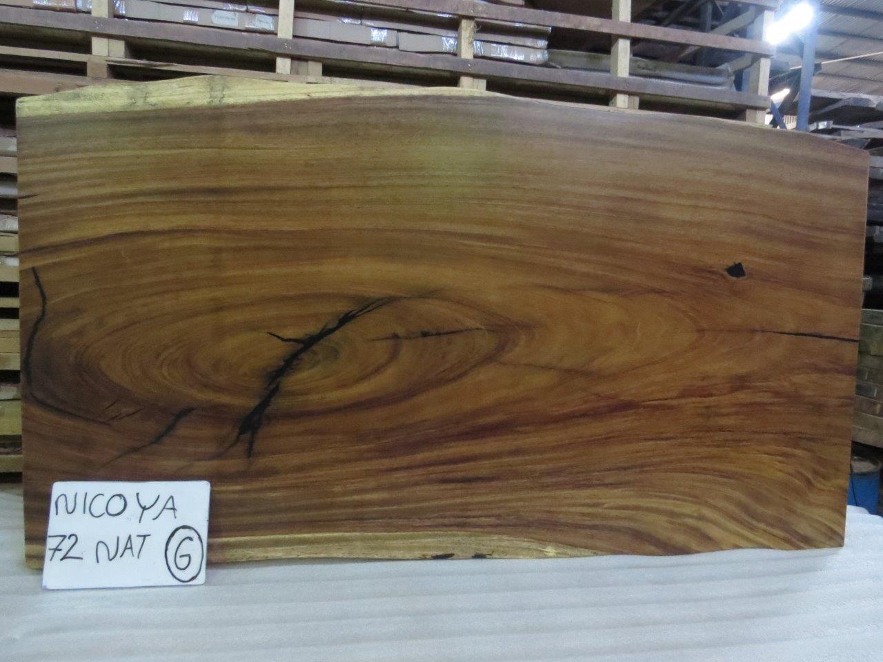 Nicoya 72" Guanacaste Live Edge Dining Table - Natural