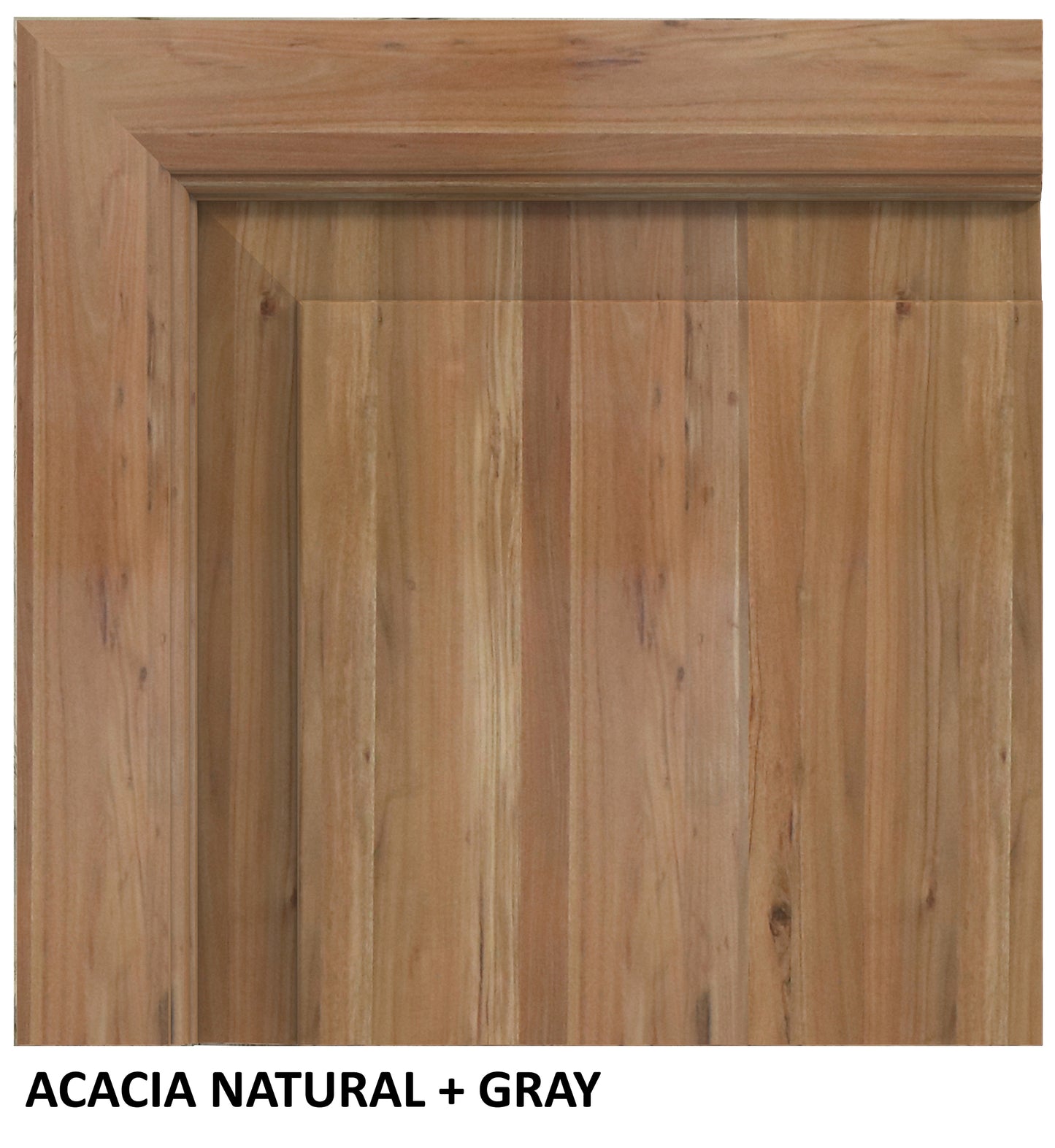 Malcolm Acacia 96" Live Edge Dining Table - Natural + Gray