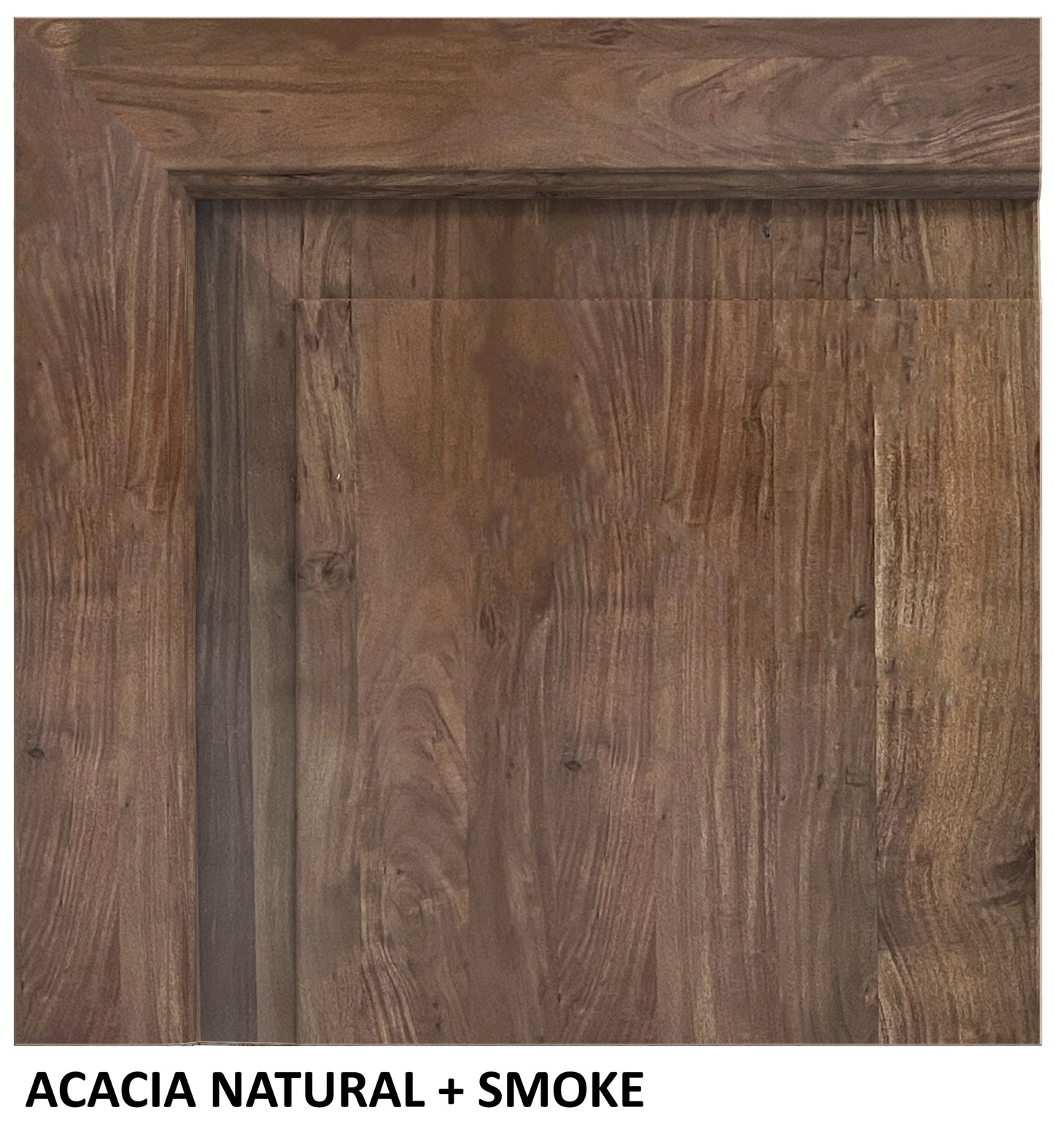 Malcolm Acacia 84" Live Edge Dining Table - Natural + Smoke