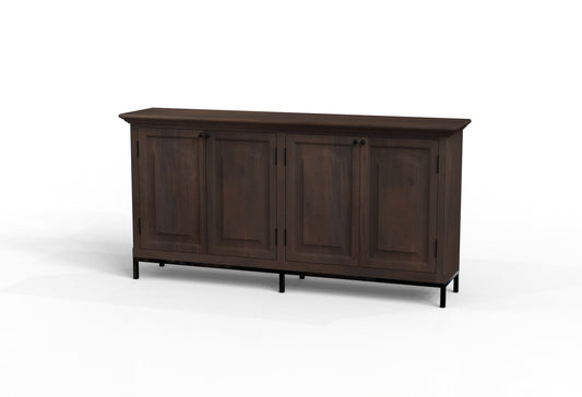 Blair 76" 4 Door Sideboard - Natural + Black