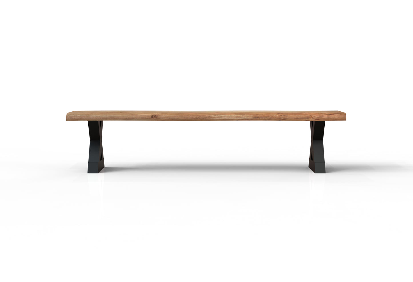 Malcolm 84" Acacia Live Edge Dining Bench - Natural