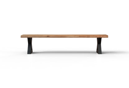 Malcolm 84" Acacia Live Edge Dining Bench - Natural