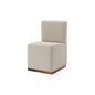 Bianca Dining Chair -  Performance Ecru + Natural & Smoke
