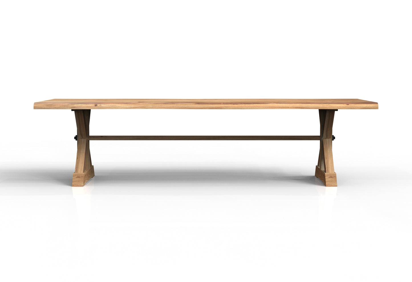 Malcolm Acacia 120" Live Edge Dining Table - Natural
