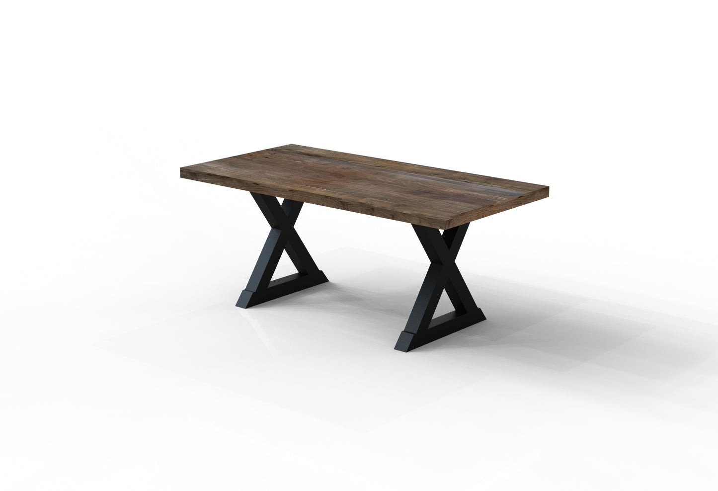 Maxwell Acacia 72" Dining Table - Natural + Smoke