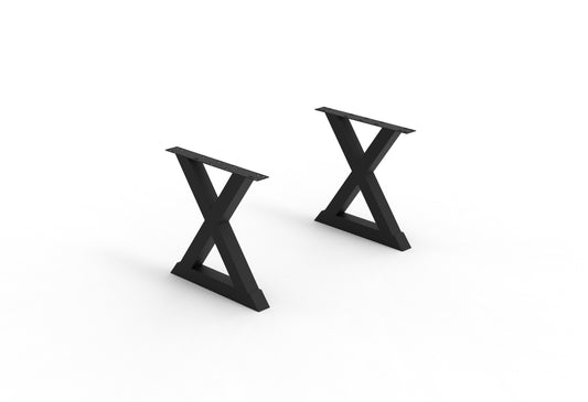 Steel X Dining Table Legs - 72"/84"