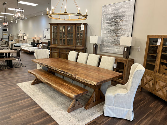 Malcolm Acacia 120" Live Edge Dining Table - Natural