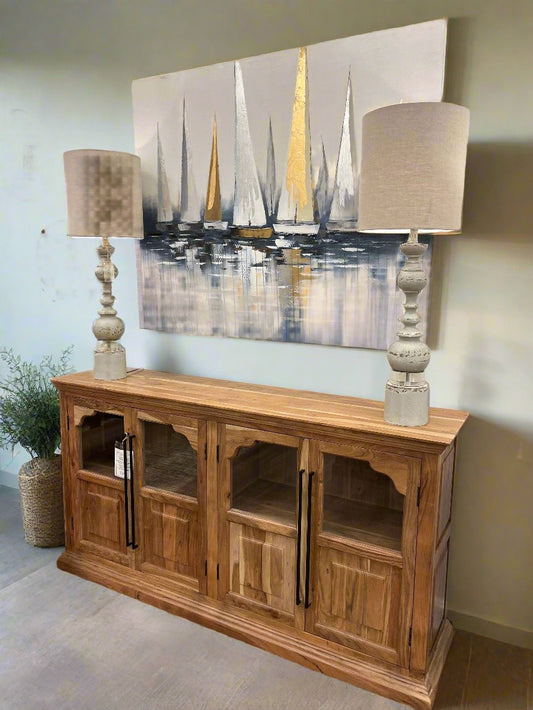 Bradshaw 76" 4 Door Sideboard - Natural