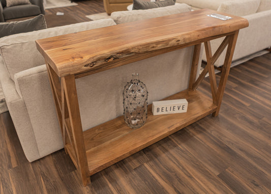 Malcolm Acacia 56" Live Edge Console Table - Natural