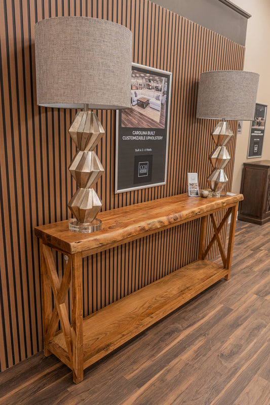 Malcolm Acacia 80" Live Edge Console Table - Natural