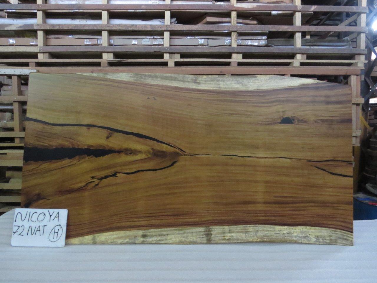 Nicoya 72" Guanacaste Live Edge Dining Table - Natural