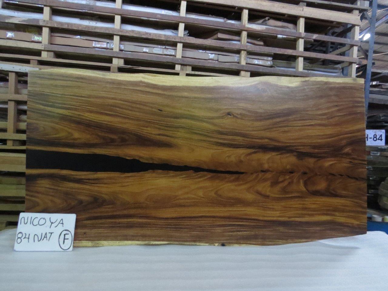 Nicoya 84" Guanacaste Live Edge Dining Table - Natural