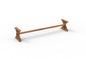 Bartholomew Teak Dining Bench Leg - 96" + Stretcher
