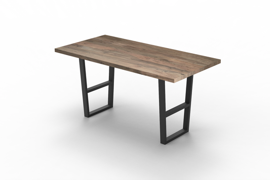 Maxwell Acacia 84" Bar Height Pub Table - Natural + Smoke