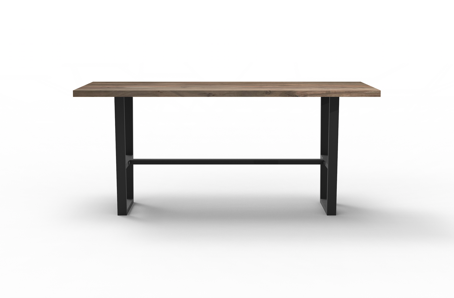 Maxwell Acacia 96" Bar Height Pub Table - Natural + Smoke