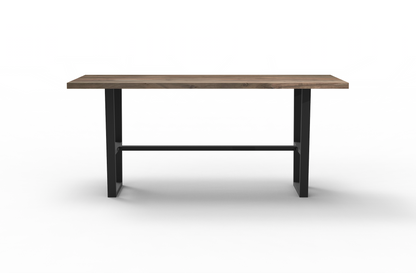 Maxwell Acacia 96" Bar Height Pub Table - Natural + Smoke