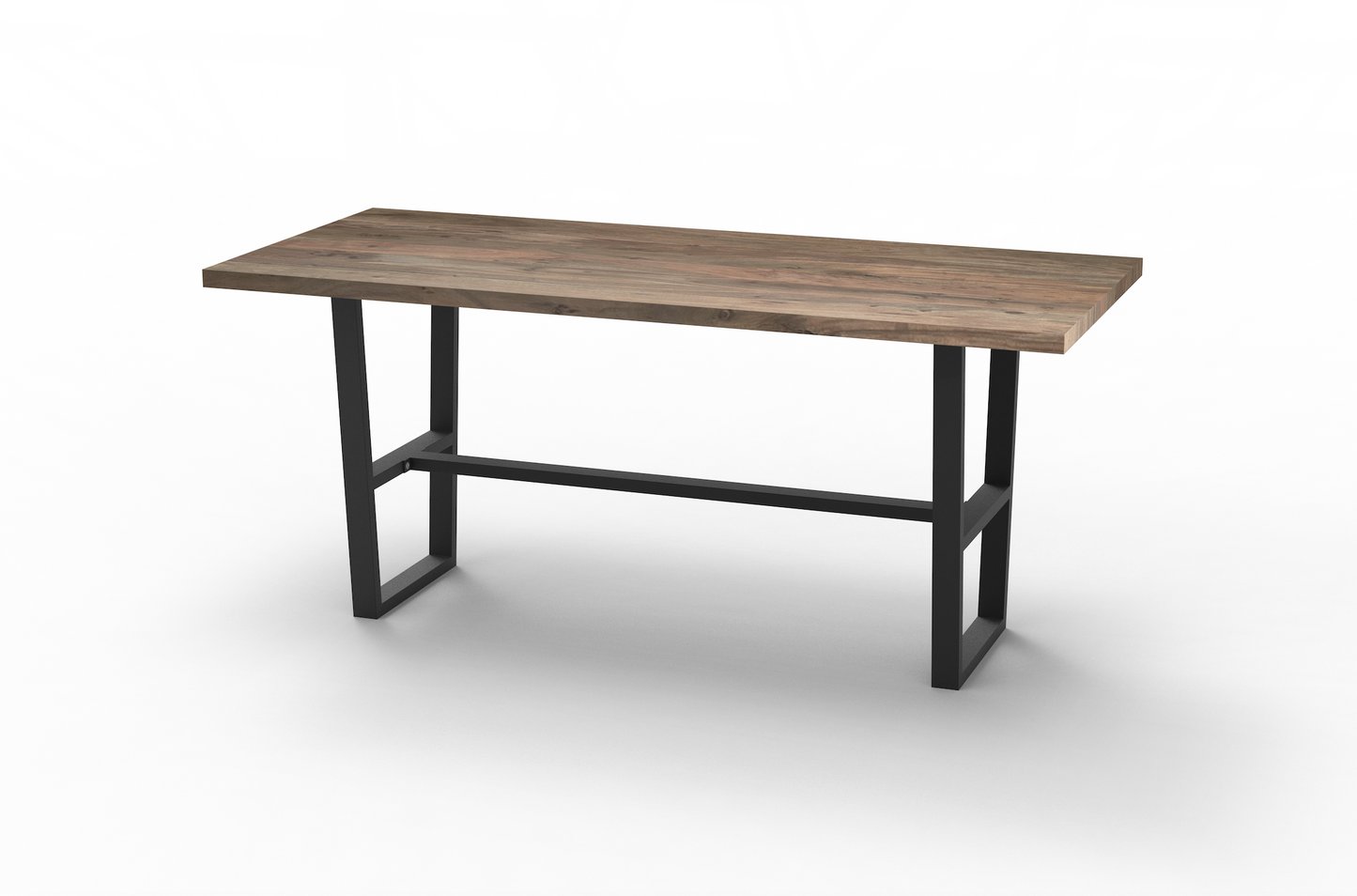 Maxwell Acacia 96" Bar Height Pub Table - Natural + Smoke