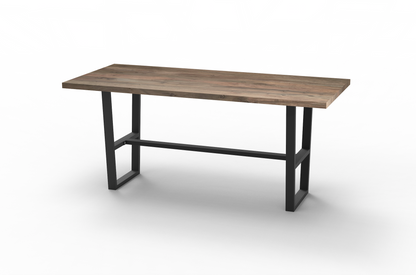 Maxwell Acacia 96" Bar Height Pub Table - Natural + Smoke