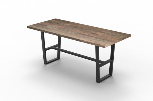 Maxwell Acacia 96" Bar Height Pub Table - Natural + Smoke
