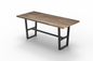 Maxwell Acacia 96" Bar Height Pub Table - Natural + Smoke