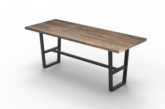 Maxwell Acacia 108" Bar Height Pub Table - Natural + Smoke