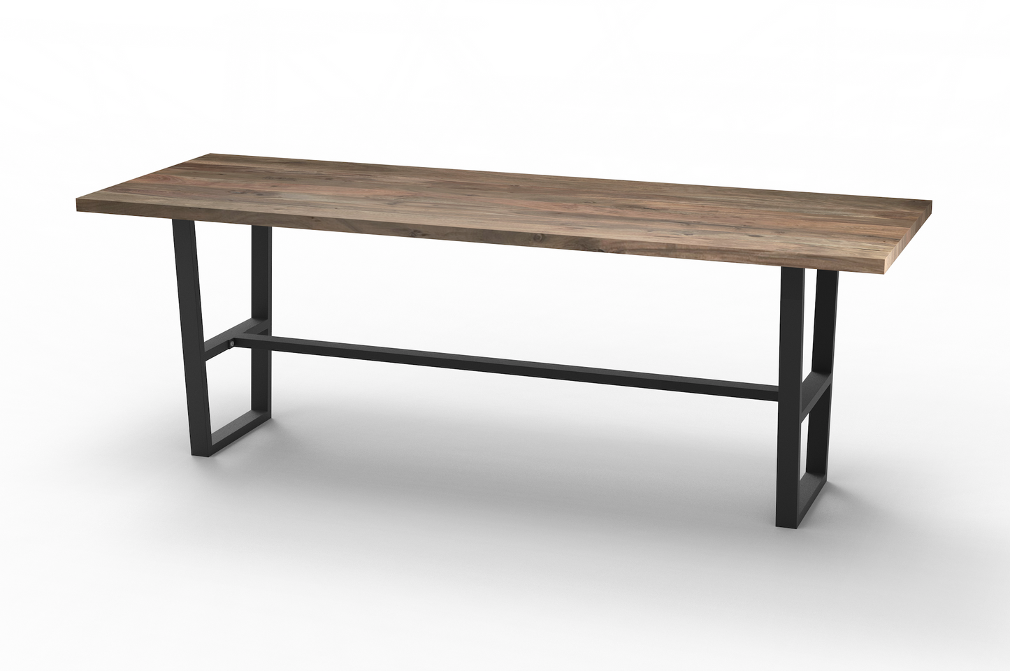 Maxwell Acacia 120" Bar Height Pub Table - Natural + Smoke