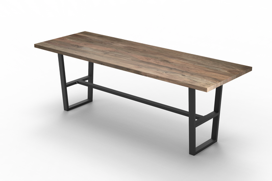 Maxwell Acacia 120" Bar Height Pub Table - Natural + Smoke