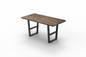 Maxwell Acacia 72" Counter Height Gathering Table - Natural + Smoke