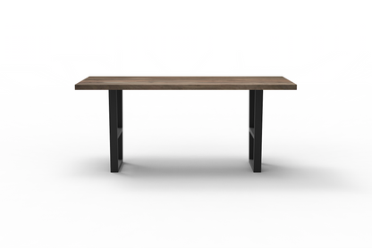 Maxwell Acacia 84" Counter Height Gathering Table - Natural + Smoke