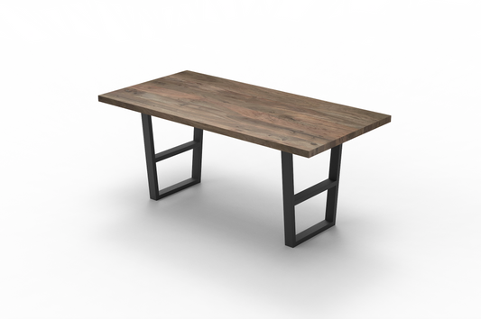 Maxwell Acacia 96" Counter Height Gathering Table - Natural + Smoke