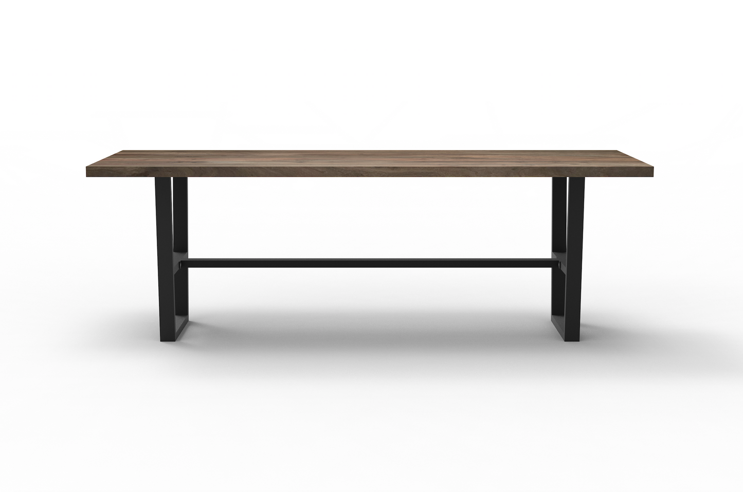 Maxwell Acacia 108" Counter Height Gathering Table - Natural + Smoke