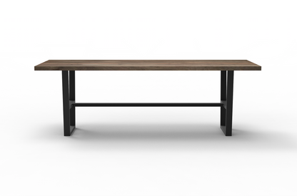 Maxwell Acacia 108" Counter Height Gathering Table - Natural + Smoke