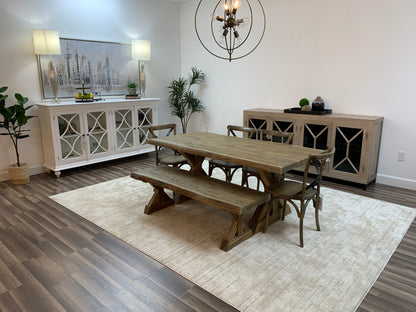 Bartholomew 72" Teak Live Edge Dining Table - Natural