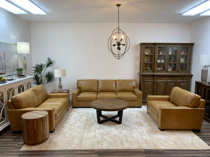 Malcolm Acacia 40" Round Coffee Table - Natural