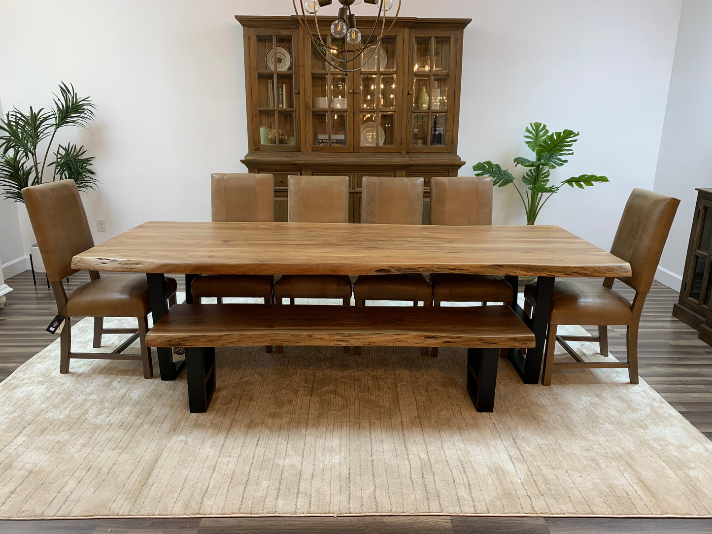 Malcolm Acacia 108" Live Edge Dining Table - Natural